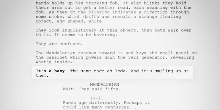 The Mandalorian S Original Description For The Child Was A Baby Yoda