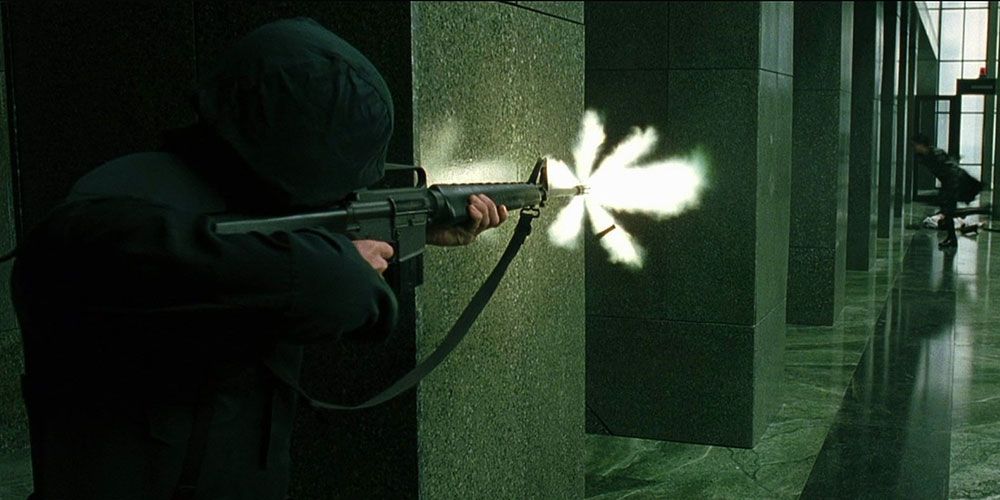 types of guns used in matrix