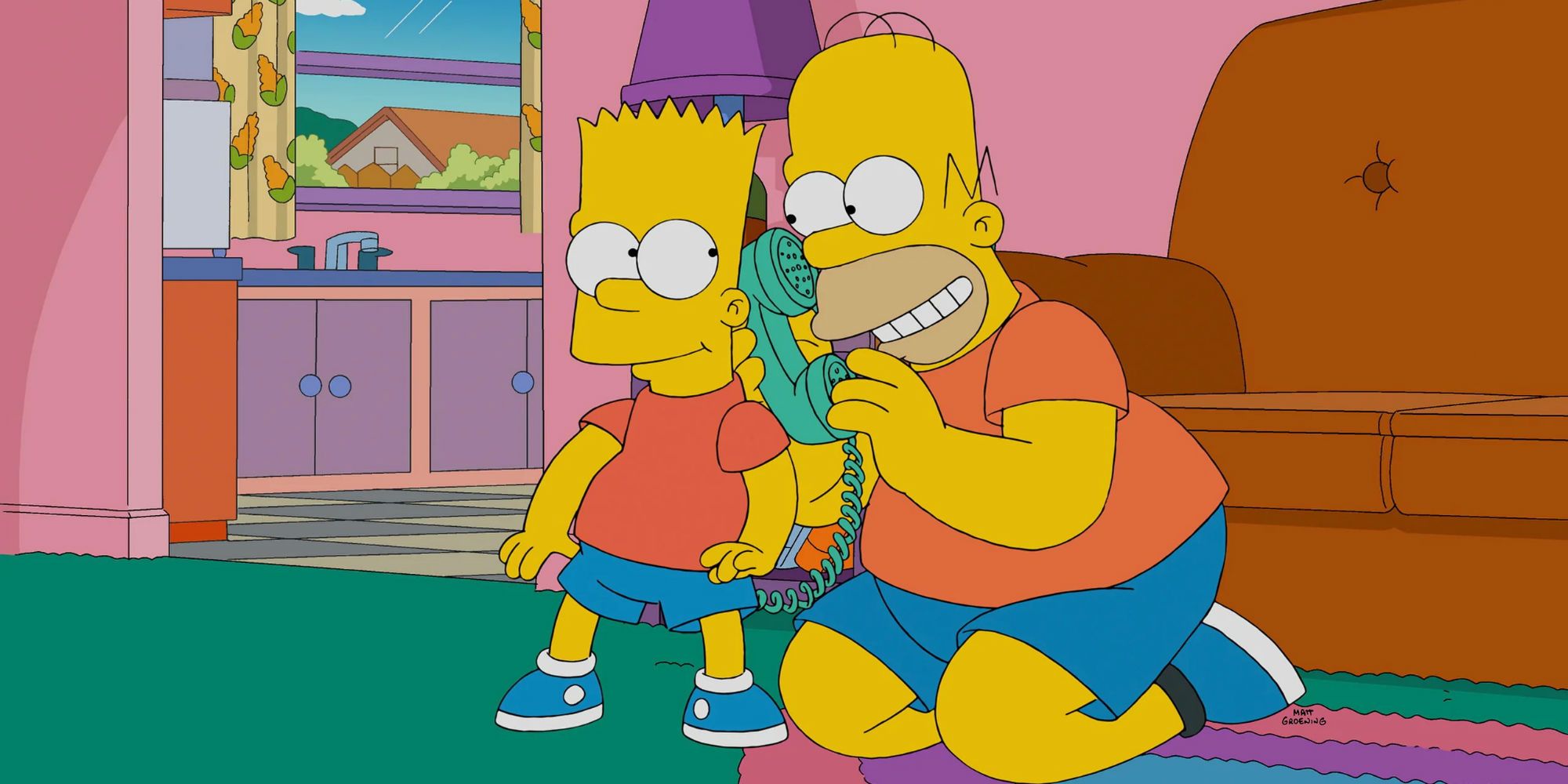 The Simpsons Bart and Homer Make a Prank Call