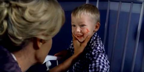 Young Michael Langdon with Constance Langdon in AHS Season 1.