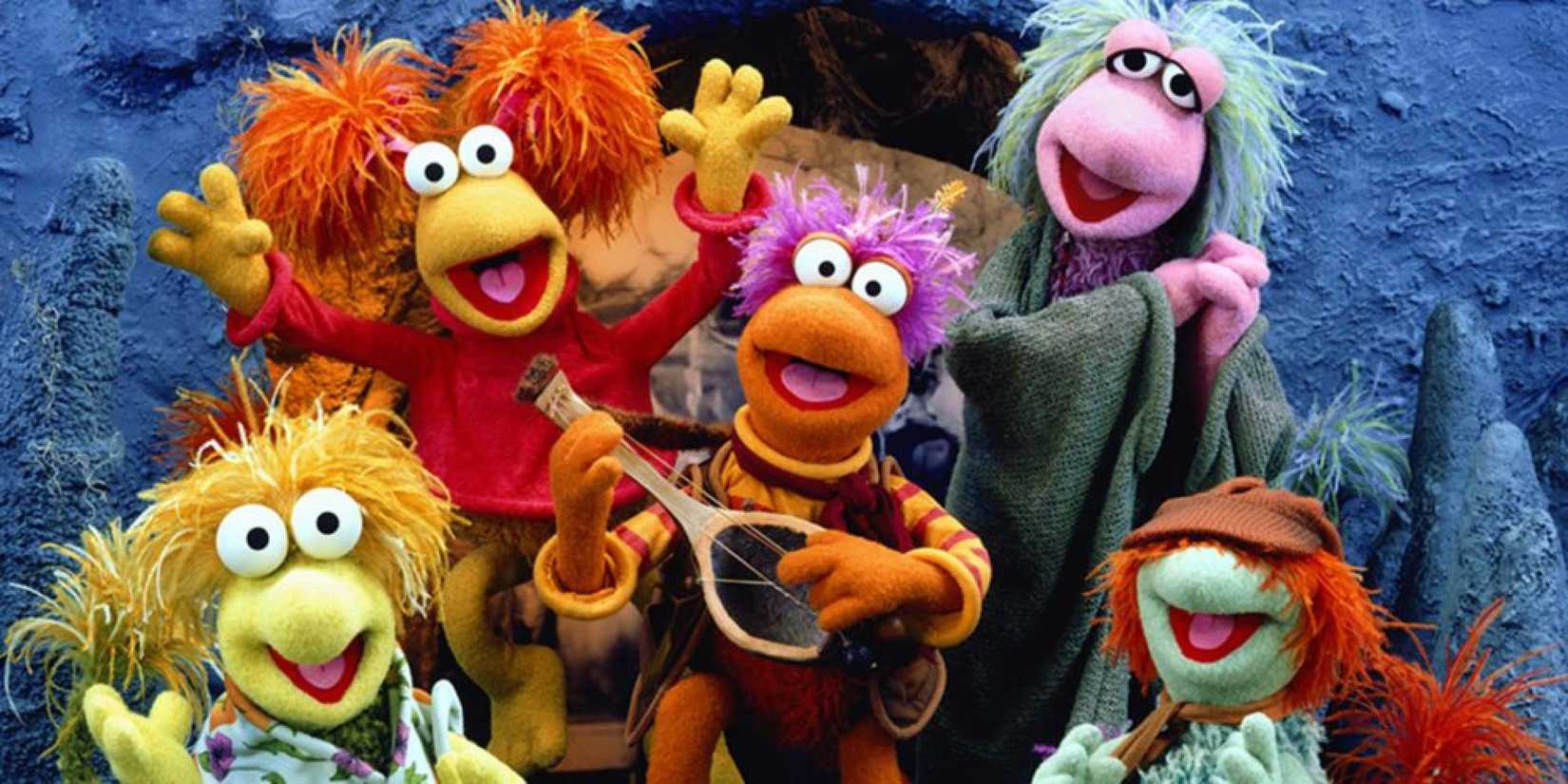 Os Fraggles celebrando em Fraggle Rock