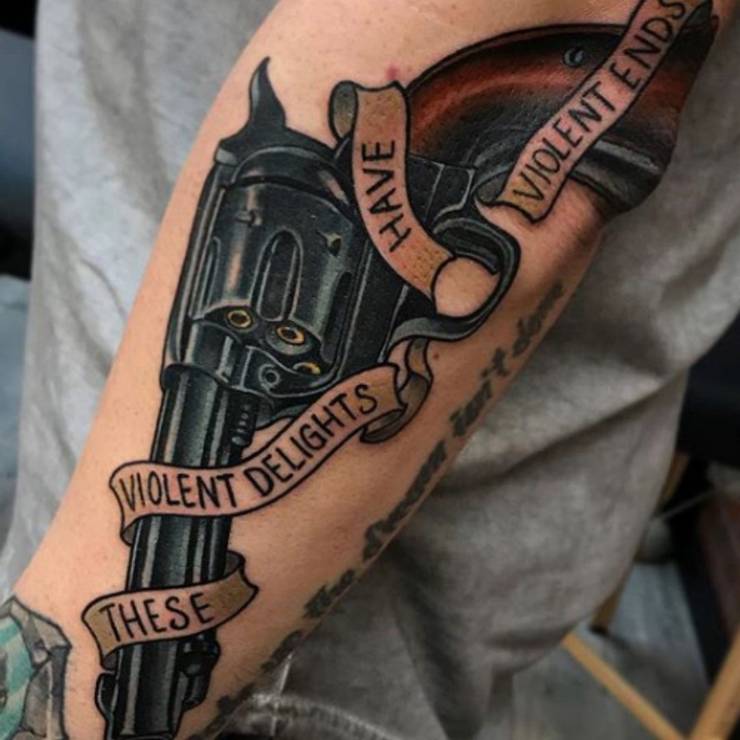 These Violent Delights Have Violent Ends Westworld Reddit 10 Tattoos For Fans Of Westworld Screenrant