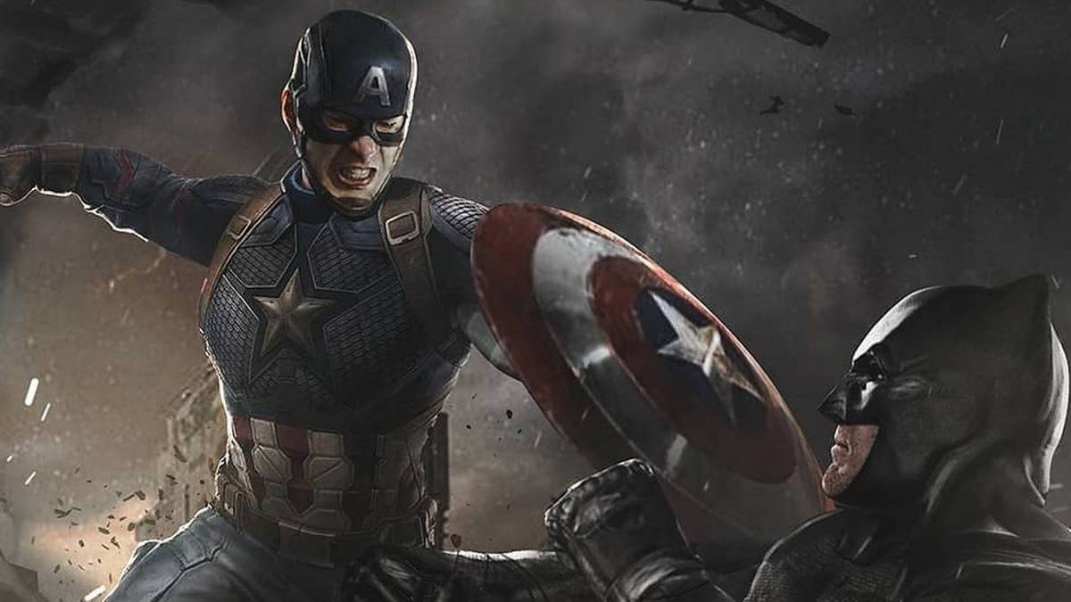 Captain America Battles Batman In Epic Marvel Vs DC Fan Art