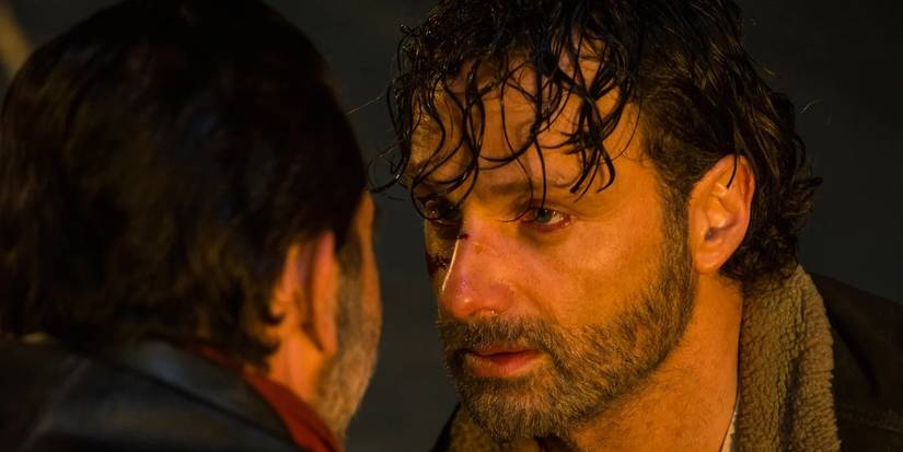 Rick faces off with Negan from the Walking Dead 