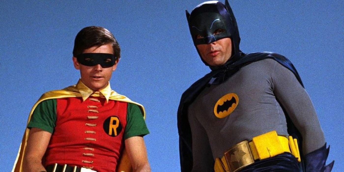 Adam West as Batman with Robin