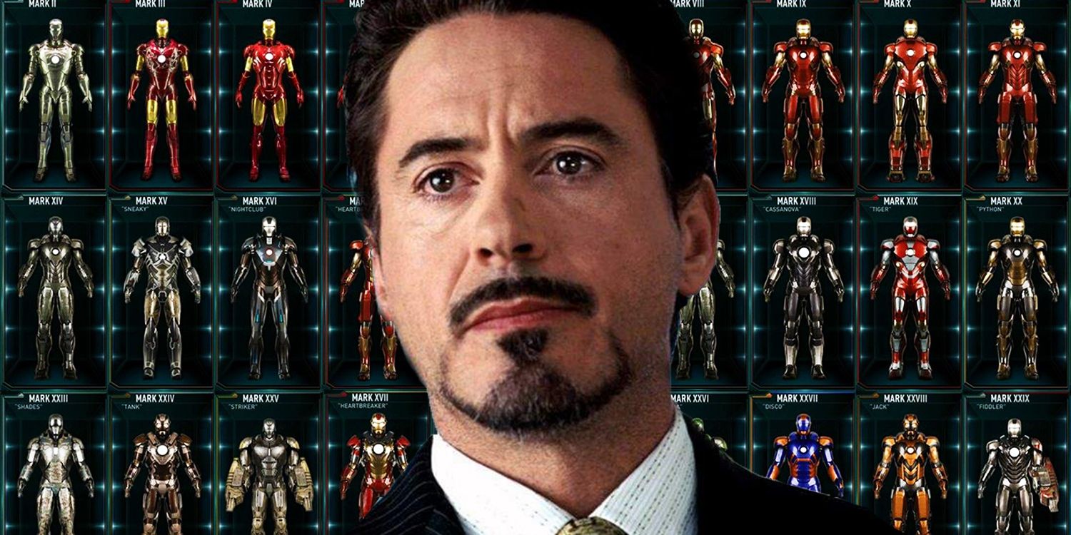 all mark suits iron man