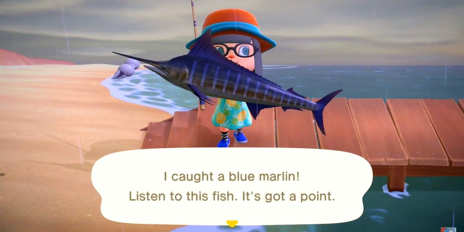 Animal Crossing New Horizons Blue Marlin fish