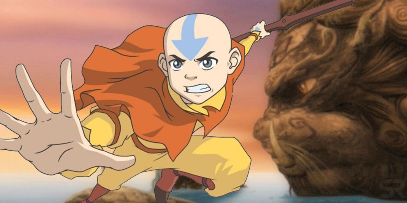 Avatar Aang and Lion Turtle