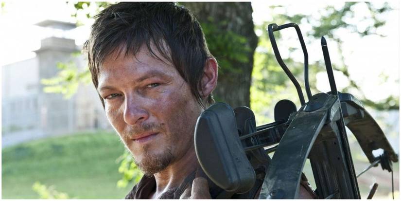 Daryl Dixon in The Walking Dead prison yard