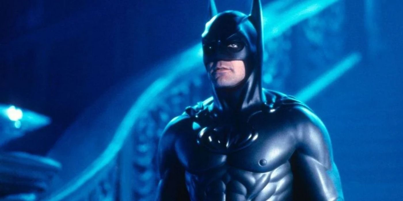 Geoge Clooney in the Batman costume