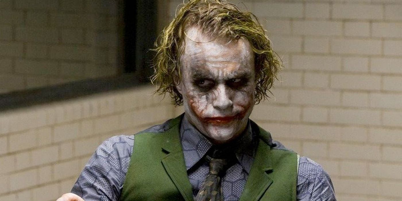 Joker in a holding cell in The Dark Knight