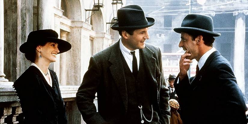 Julia Roberts, Liam Neeson e Brendan Gleeson em Michael Collins - O Negociador (1996)
