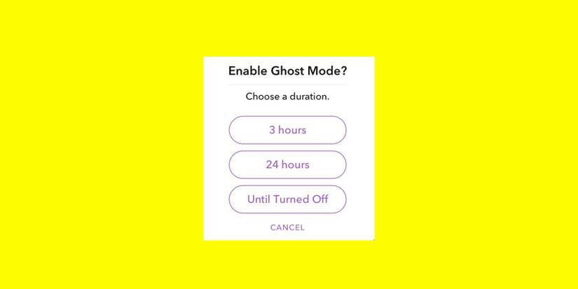 Snapchat Ghost Mode timer