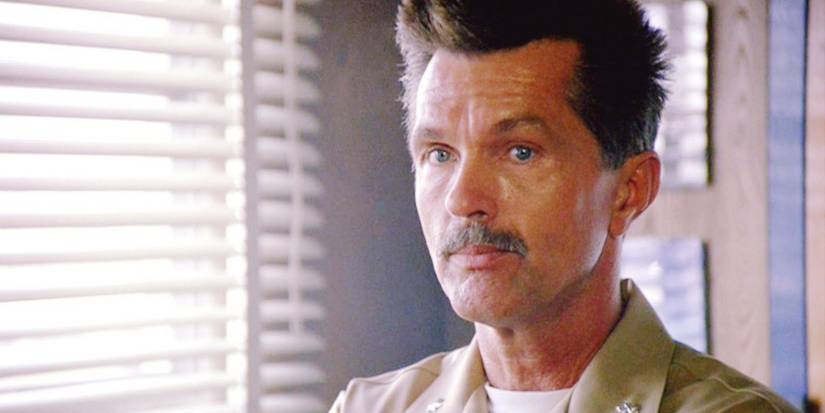Tom Skerritt as Viper in the office in Top Gun