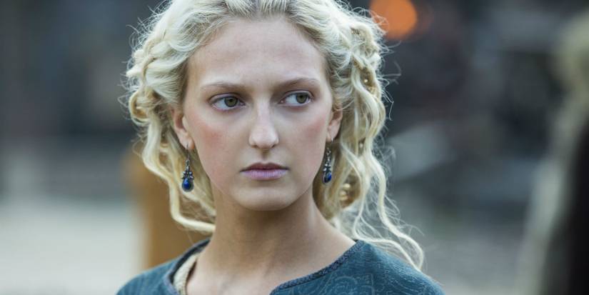 Georgia Hirst as Torvi marrying Torvi in Vikings