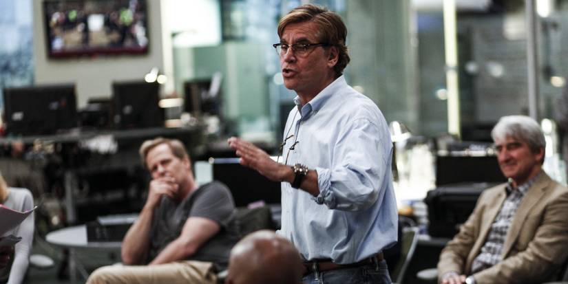 Aaron Sorkin talking to people.
