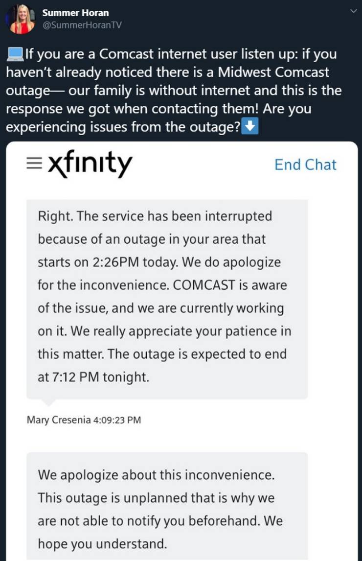 Comcast Internet Outage In My Area Comcast Down Across Us: Is Your City Affected By The Outage? Comcast Internet Outage In My Area Comcast Down Across Us: Is Your City Affected By The Outage?