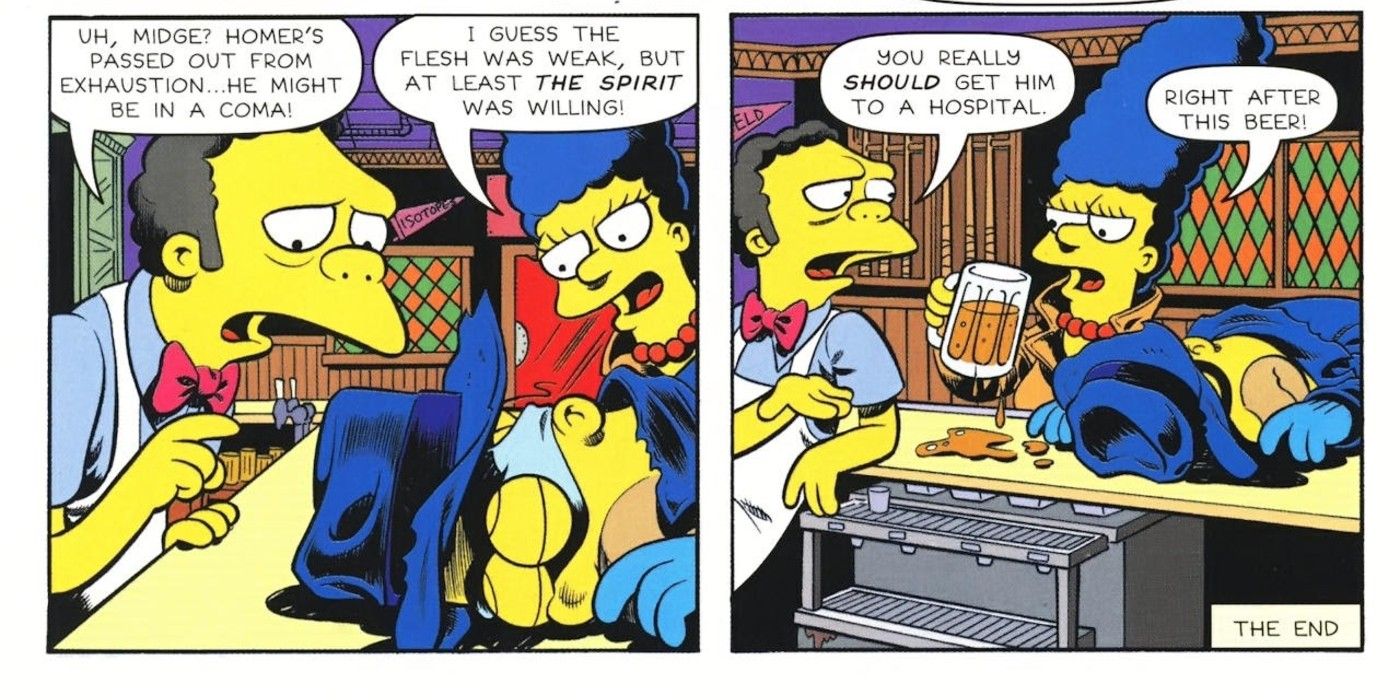 Homer simpson choking bart picture