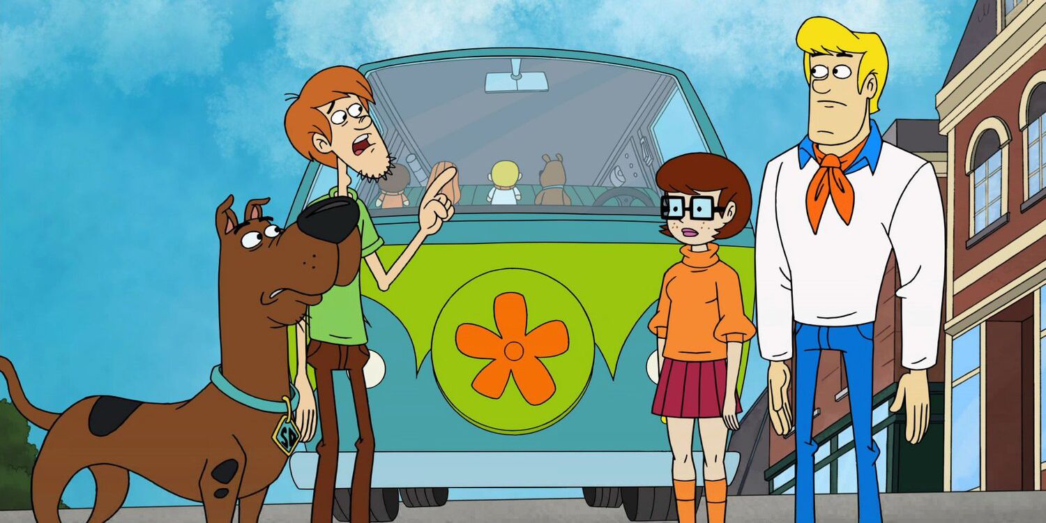 The Gang Outside The Mystery Machine - Be Cool, Scooby-Doo!