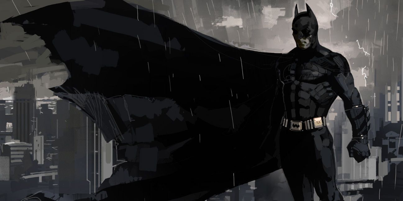 Бэтмен под дождем