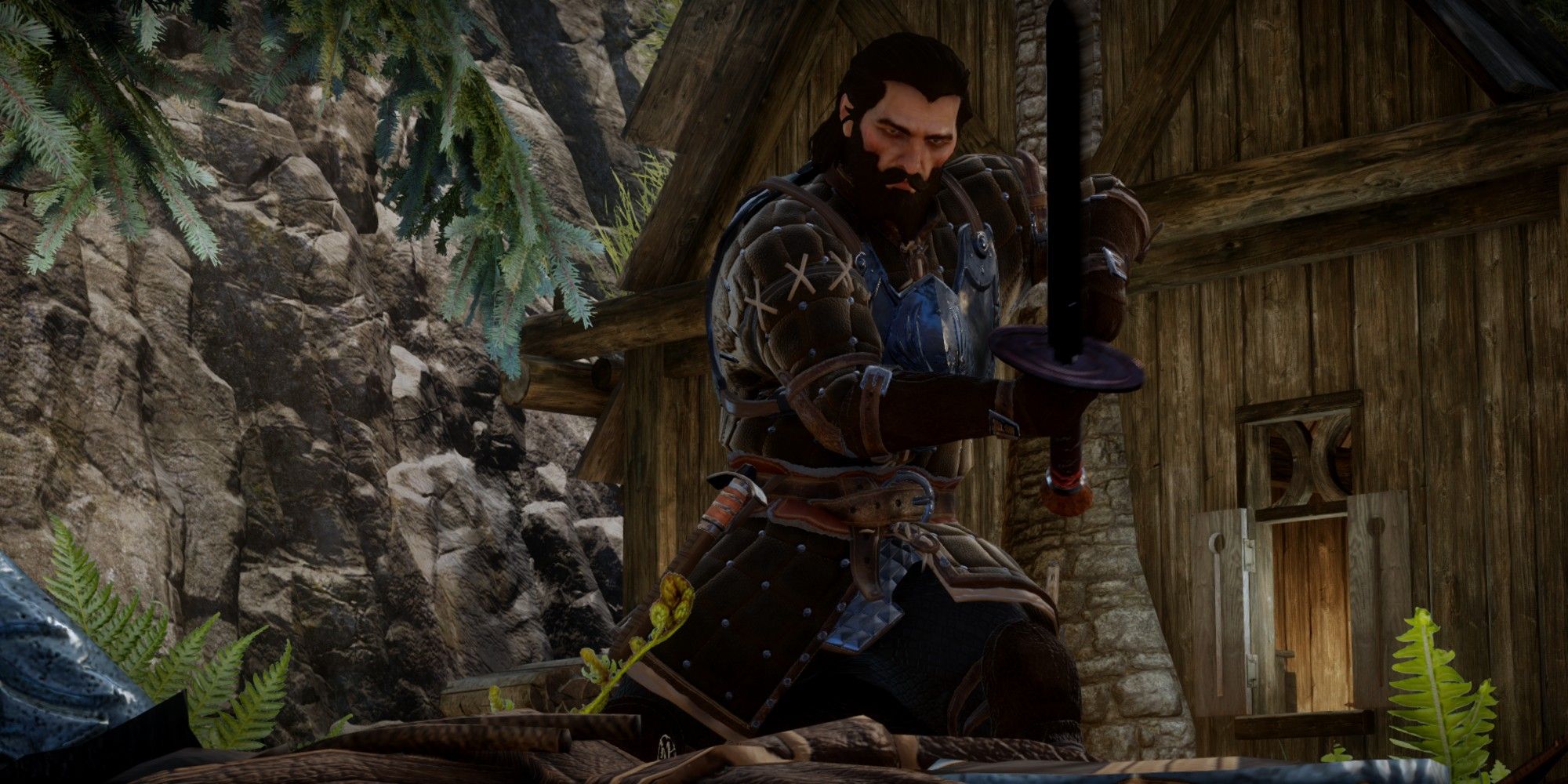 Blackwall no Hinterlands durante The Lone Warden em Dragon Age: Inquisition