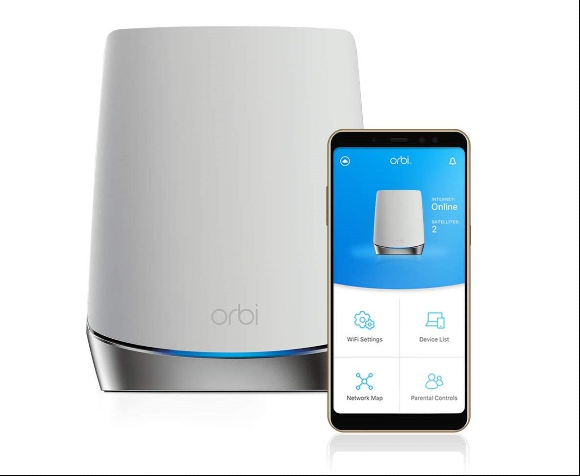 NETGEAR Orbi Whole Home Tri-Band Mesh WiFi 6 System (RBK752) b