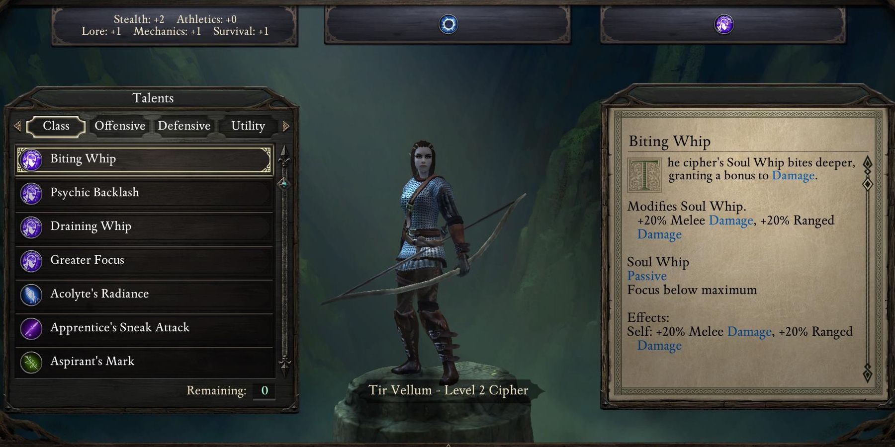 Cipher creation screen in Pillars of Eternity