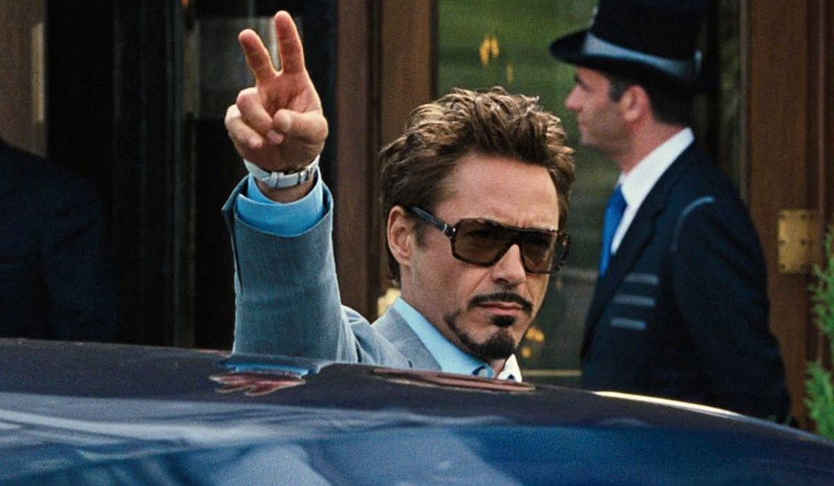 Tony Stark's Peace Sign