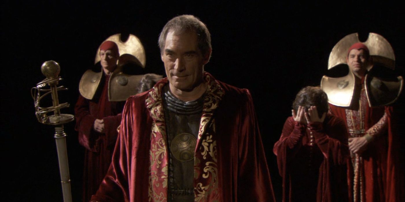 Rassilon leading a group of other Time Lords in Doctor Who's 