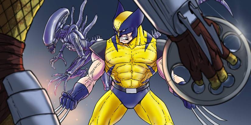 Wolverine Welcomes Alien & Predator To Marvel in New Art