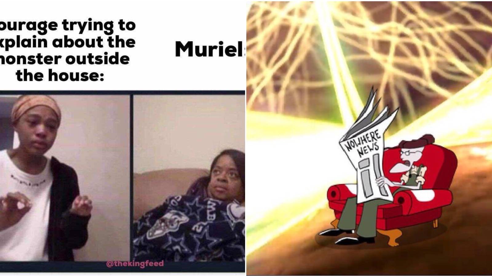 Courage The Cowardly Dog: 10 Funniest Memes Of The Show That Make Us Laugh, image size:1600x900