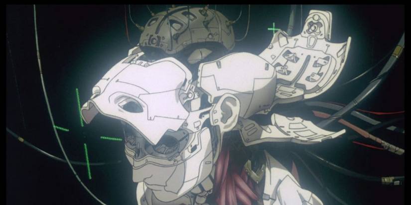 An android body disassembled in Ghost in the Shell (1995)