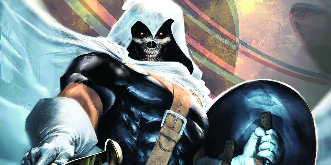 Taskmaster con spada e scudo