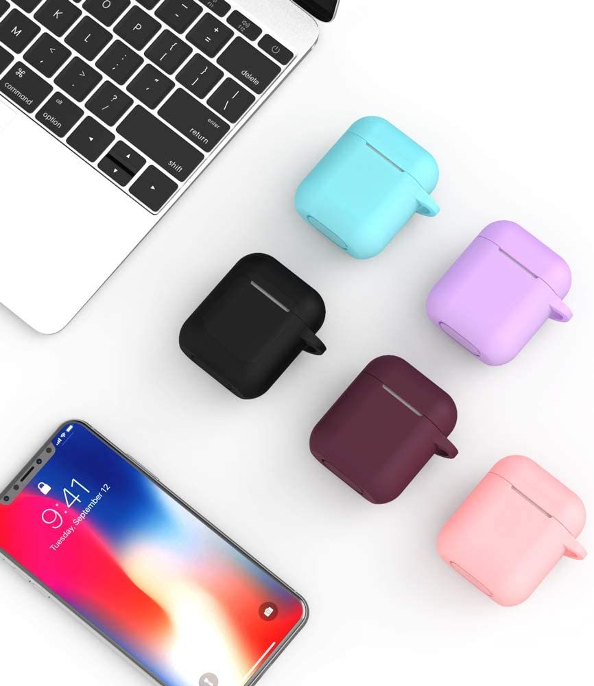 BLUEWIND 2019 Newest 360° Protective Silicone AirPod Case Cover b
