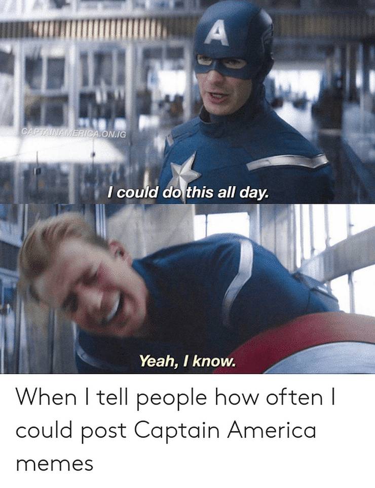 10 I Can Do This All Day Captain America Memes That Make Us Laugh