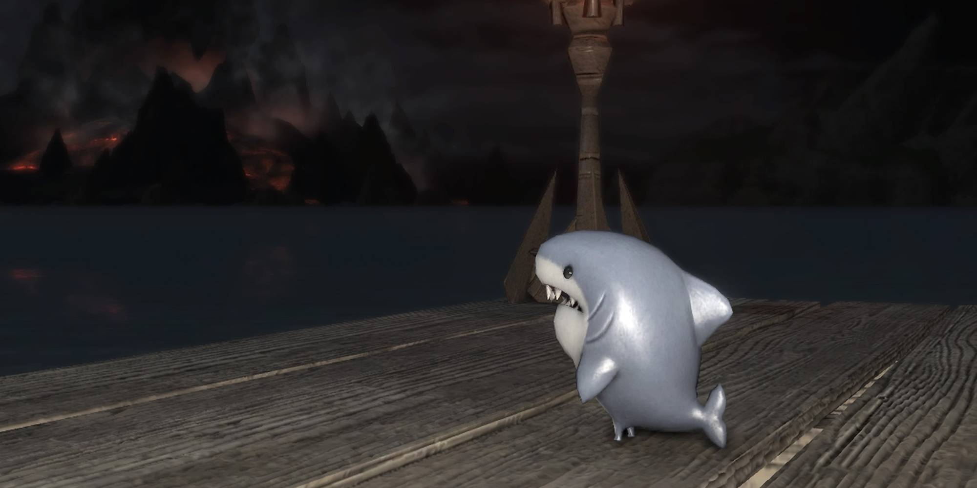Final Fantasy XIV FF14 'The Major General' Commander Shark Plush Doll - Stuffed Toy