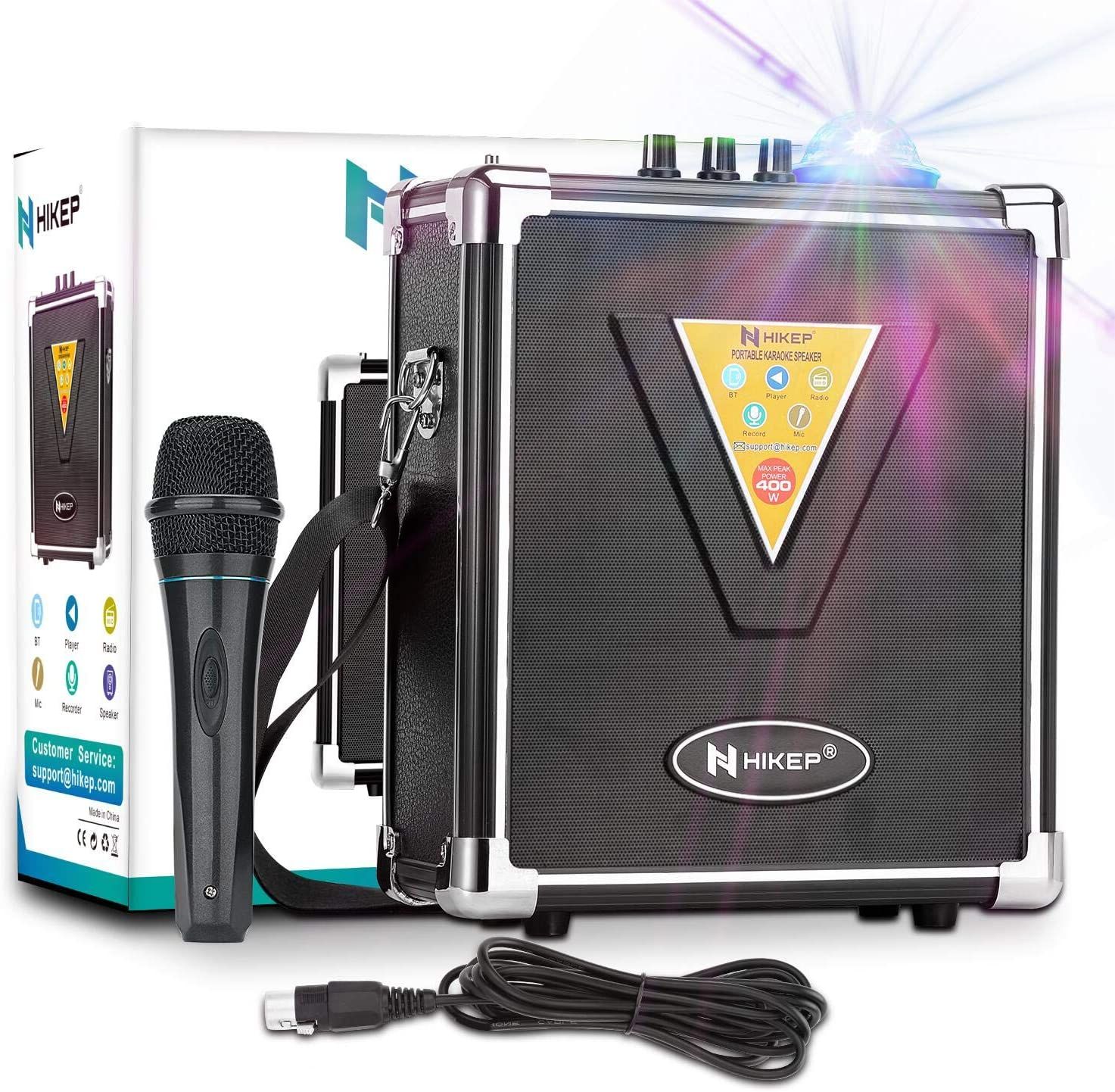 HIKEP Portable Bluetooth Karaoke Machine a