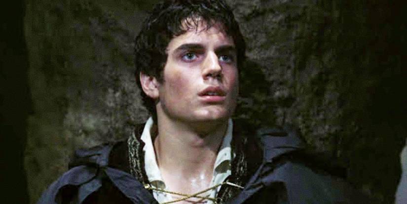Henry Cavill as Albert In The Count of Monte Cristo looking upward