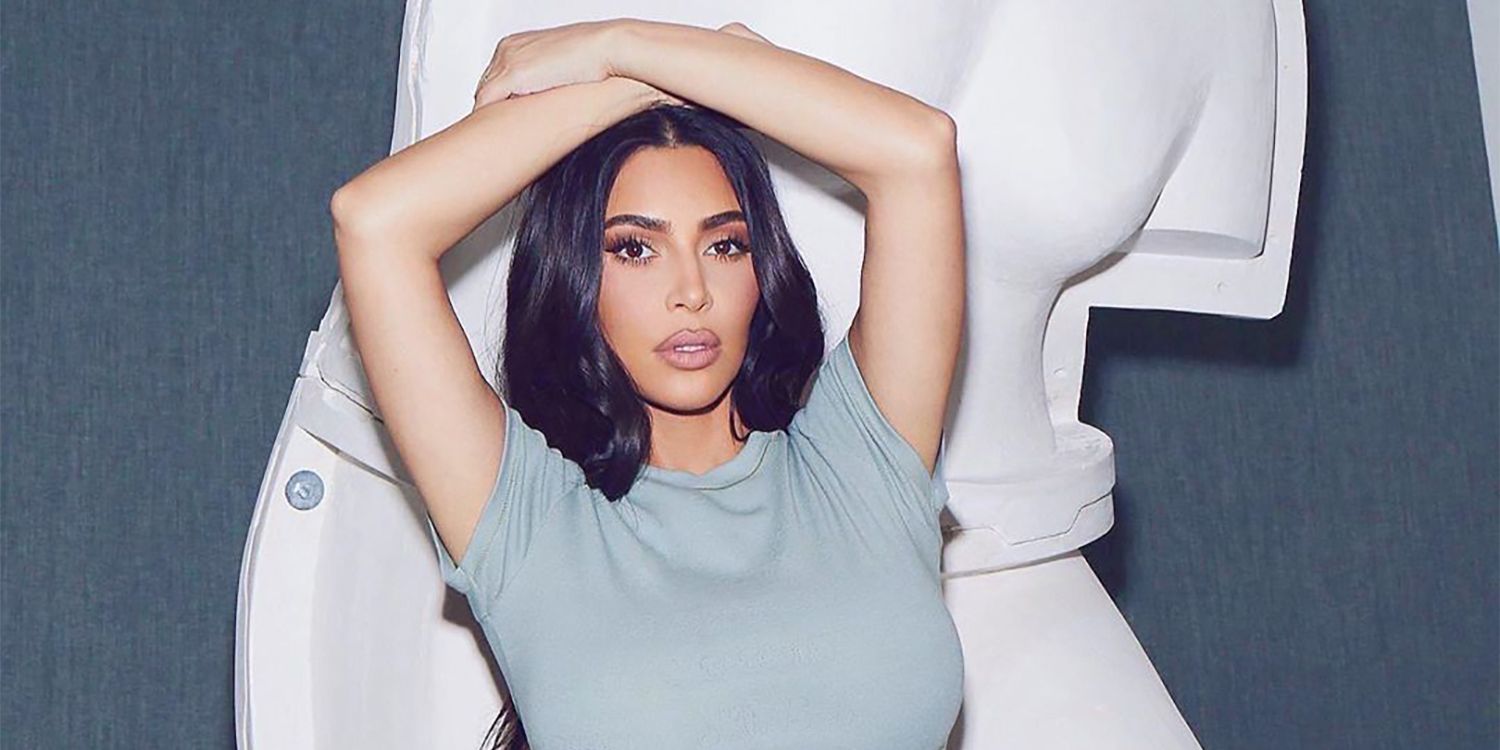 Kim Kardashian – In white dress ahead of The White