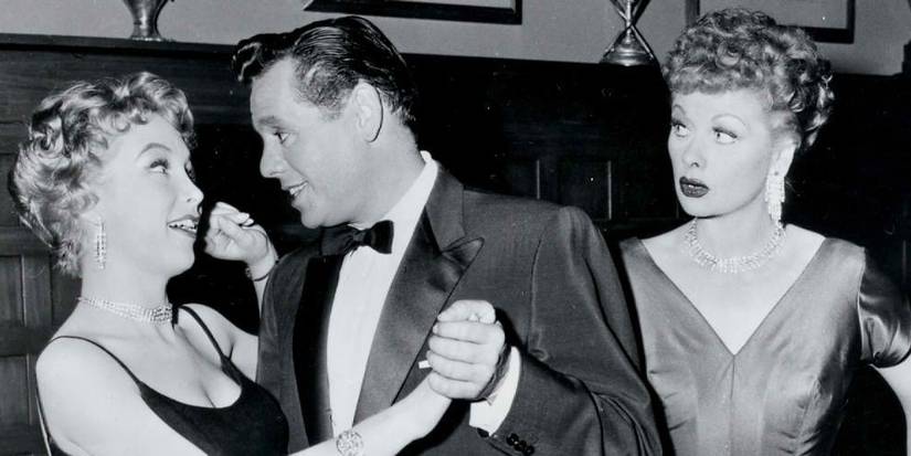 Ricky flirting with another woman in an episode of I Love Lucy.