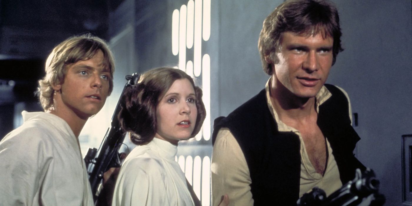 Luke Leia and Han in A New Hope