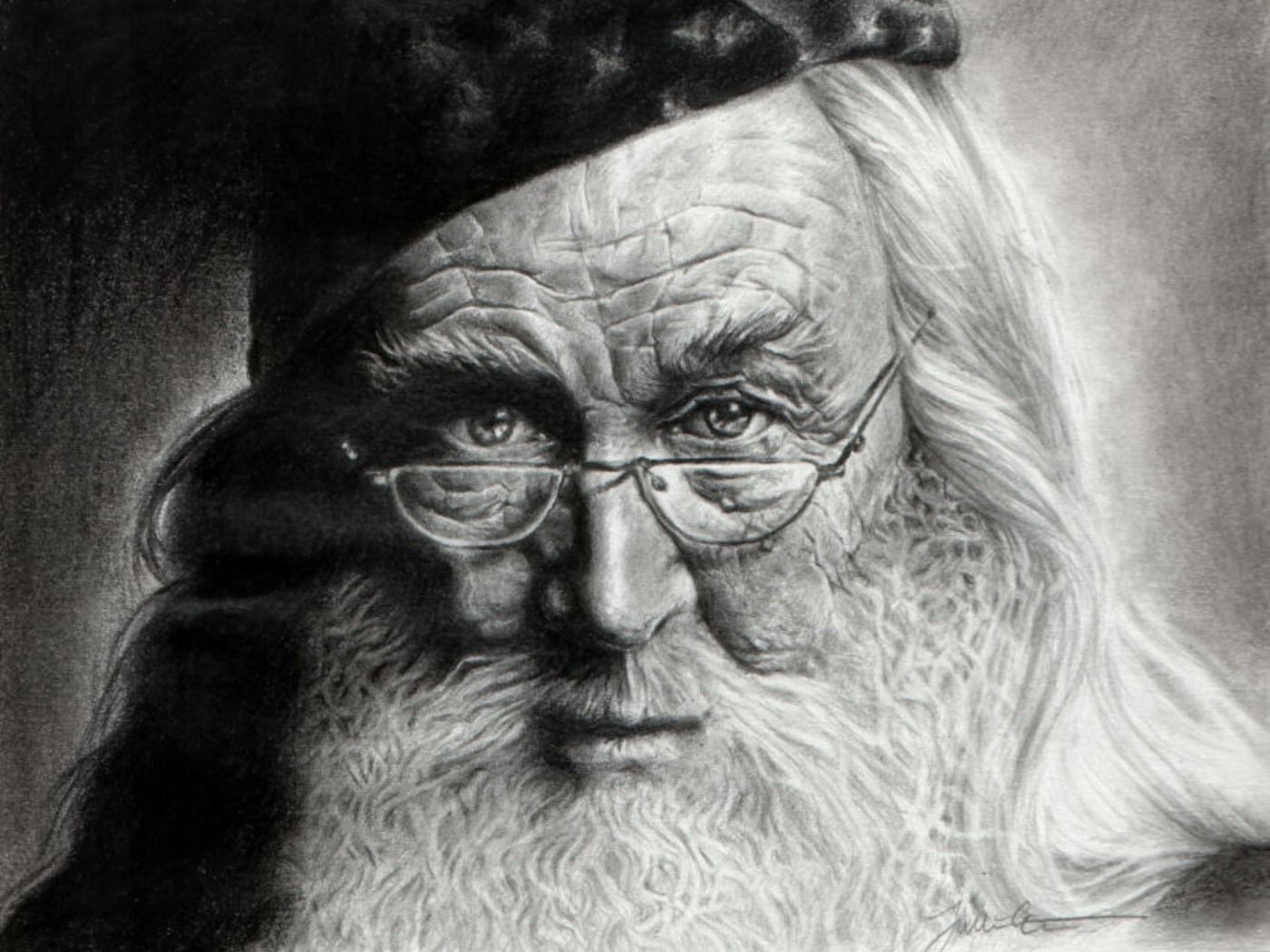 Richard Harris was a gentle Dumbledore. 