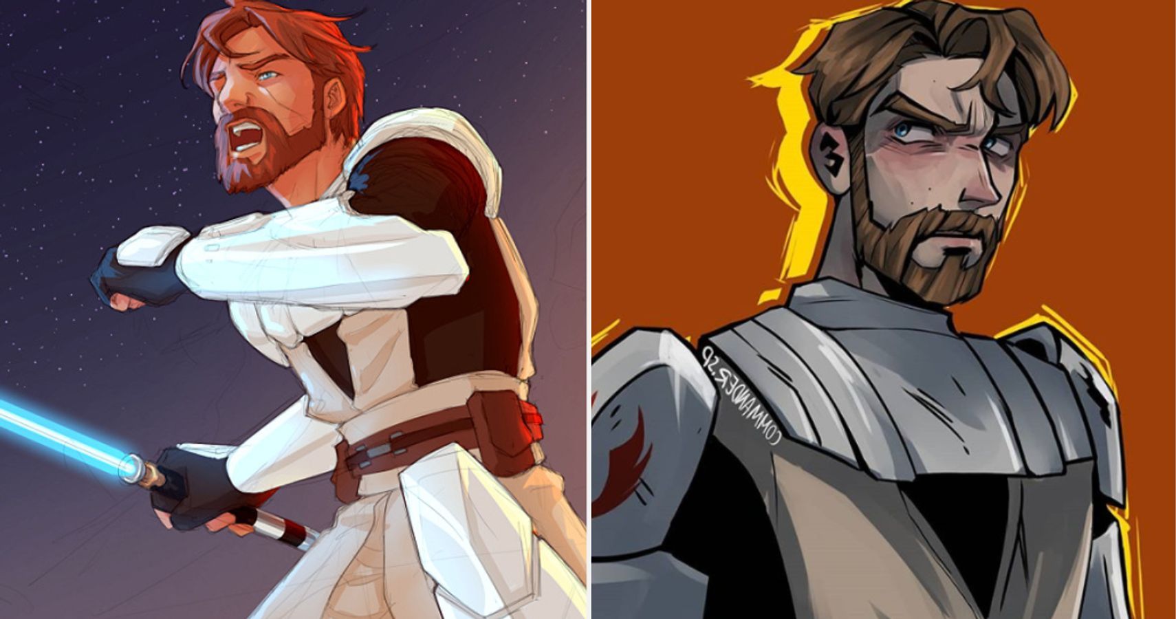 Star Wars: 10 Fan Art Pictures Of Obi-Wan Kenobi That Are Simply Heroic.