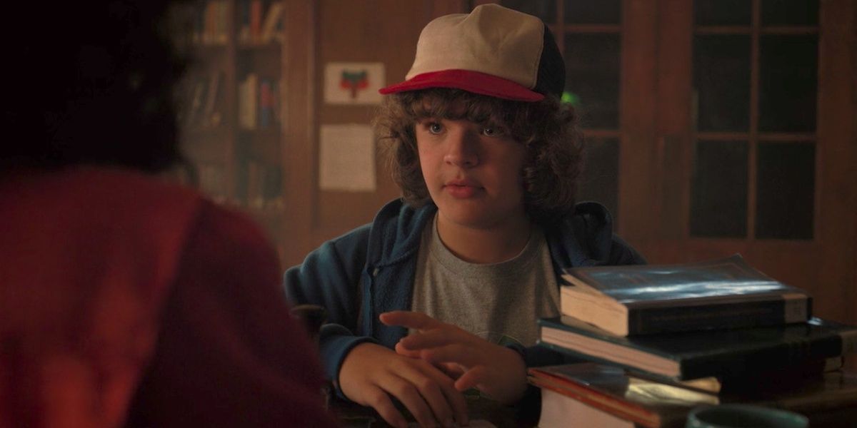 Stranger Things Dustin Speaks to the Librarian Cropped