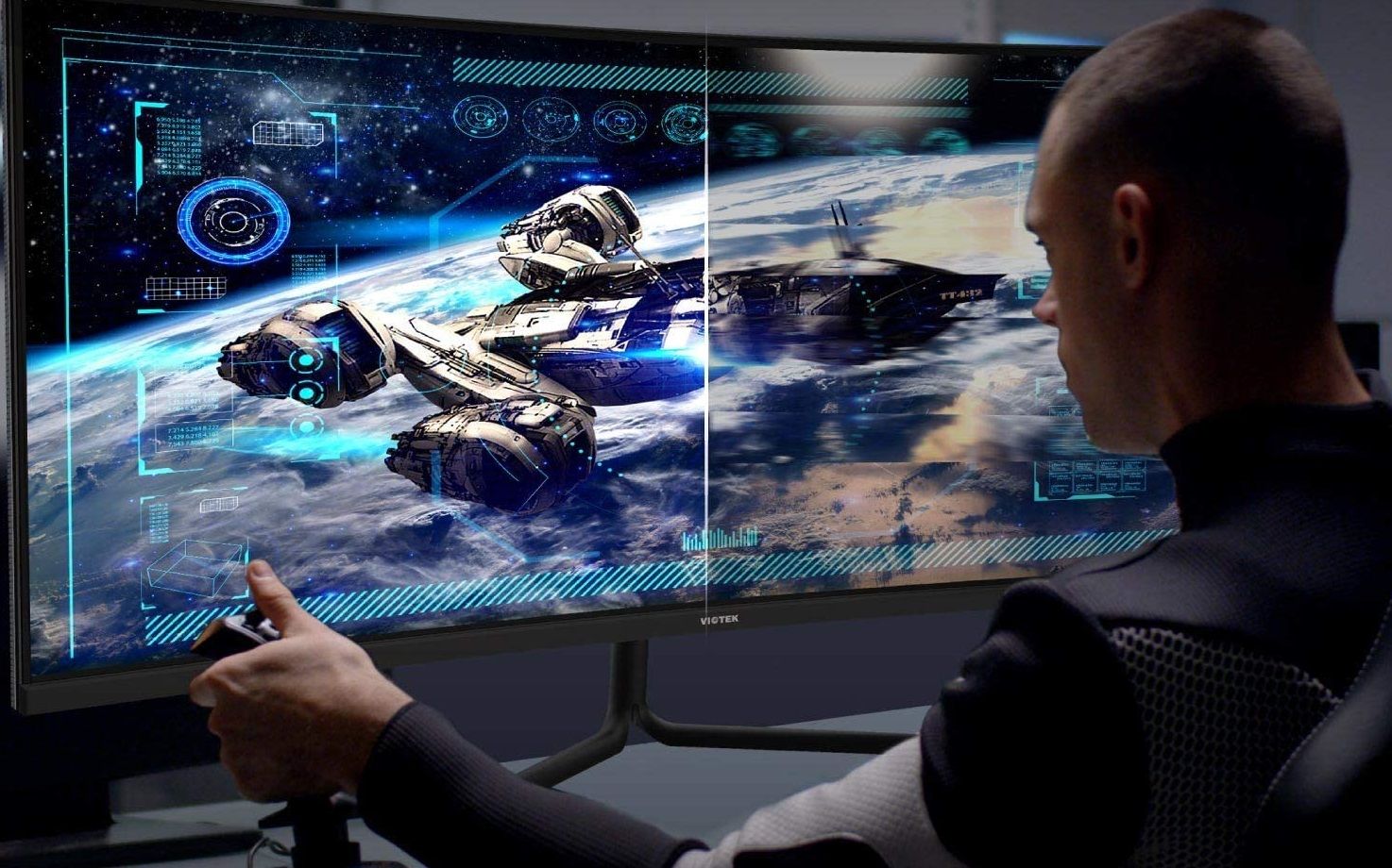 VIOTEK GNV34DBE 34-Inch Curved Gaming Monitor c