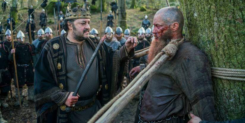 King Aelle tortures Ragnar before killing him