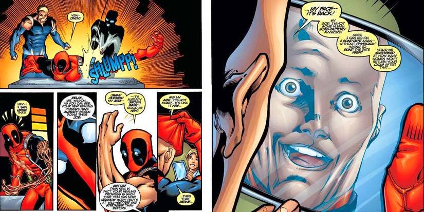 deadpool gets his face back
