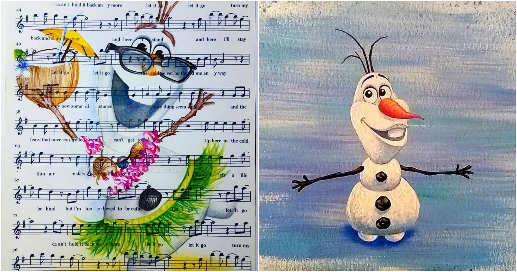 Frozen 10 Pieces Of Olaf Fan Art That Will Make Your Heart Melt