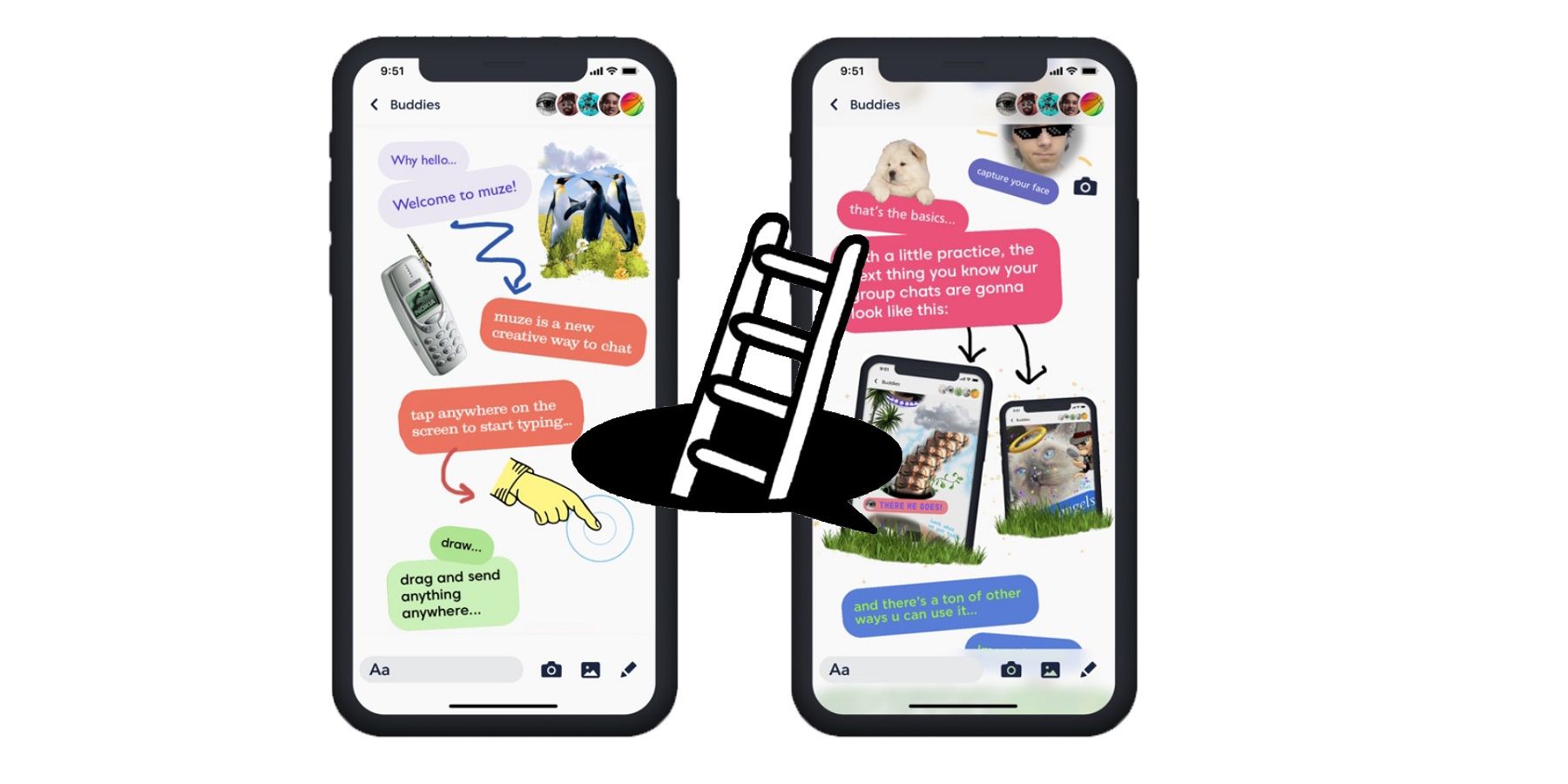 Muze Is A Crazy Free For All Messaging App For Iphone Owners