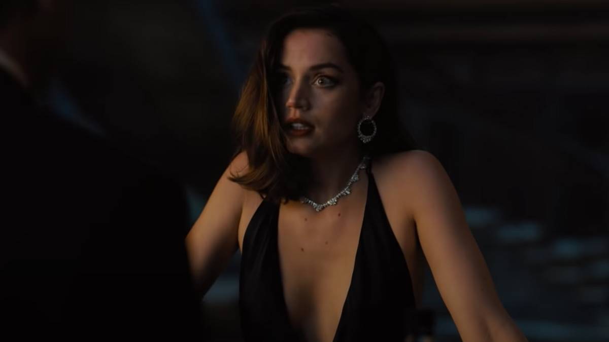 ana de armas black dress no time to die Ana De Armas' 'No Time To Die' Dress Michael Lo Sordo